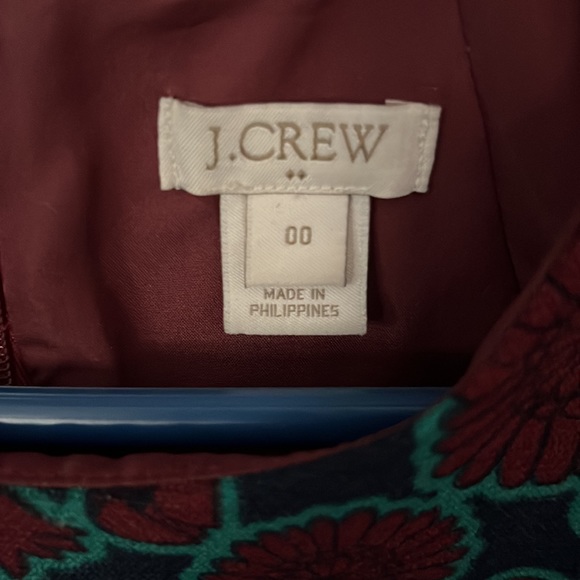 Floral winter j crew formal short sleeve - Picture 2 of 2